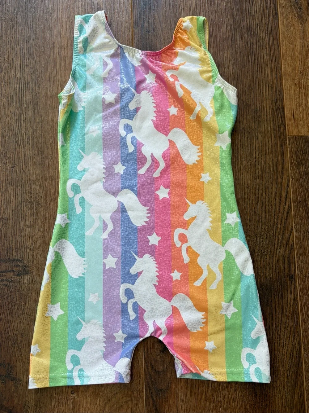 Girls Unicorn Rainbow Leotard